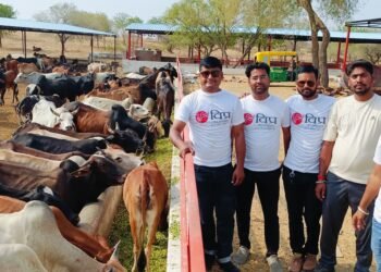 विप्र फाउंडेशन राष्ट्रीय संयोजक सुशील जी ओझा का जन्मदिन गायों की सेवा के साथ मनाया गया