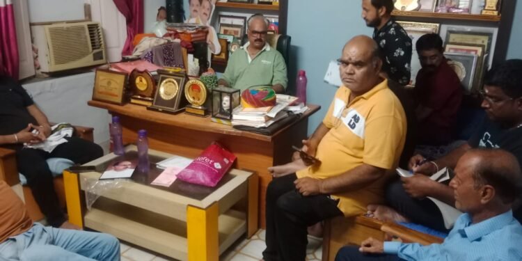 डॉ श्यामा प्रसाद मुखर्जी जी की जयंती पर होने वाले कार्यक्रम के संबंध में रानी बाजार मंडल की बैठक