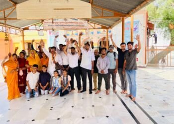 सत्कार सेवा समिति के कार्यकर्ताओं द्वारा मीटिंग आयोजित की गई