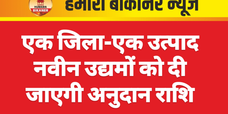 एक जिला-एक उत्पाद नवीन उद्यमों को दी जाएगी अनुदान राशि