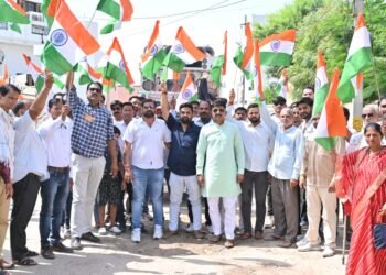 लालगढ मंडल की “हर घर तिरंगा” अभियान कार्यशाला और तिरंगा यात्रा