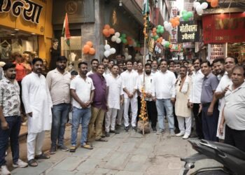 खाजांची मार्केट में 79वां स्वतंत्रता दिवस हर्षोल्लास से मनाया गया