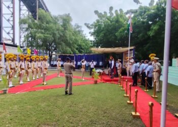 औद्योगिक सुरक्षा बल इकाई एन एल सी बरसिंहसर के इकाई में स्वतंत्रता दिवस हर्षो उल्लास से मनाया