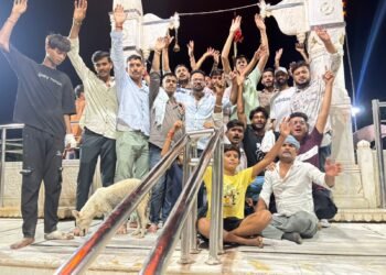 कोडमदेसर भैरूजी डाक ध्वजा यात्रा संपन्न