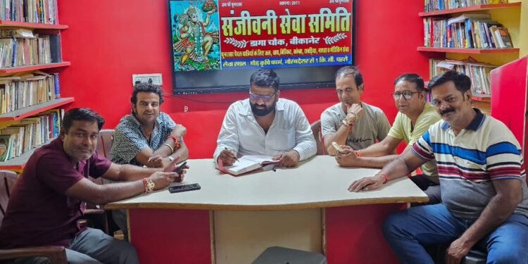 पूनरासर बाबा मेले में यात्रियों के लिए संजीवनी सेवा समिति का विशेष सेवा कैंप