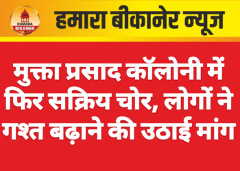 मुक्ता प्रसाद कॉलोनी में फिर सक्रिय चोर, लोगों ने गश्त बढ़ाने की उठाई मांग