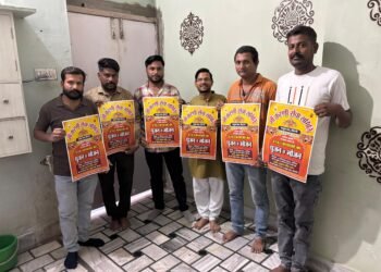 नवरात्रि पर 2151 कन्याओं का पूजन व भोजन करवाएगी माँ करणी सेवा समिति हुआ पोस्टर का विमोचन