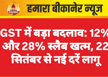 GST में बड़ा बदलाव: 12% और 28% स्लैब खत्म, 22 सितंबर से नई दरें लागू