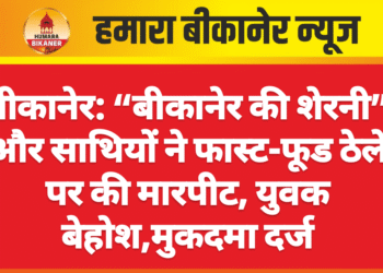 बीकानेर: “बीकानेर की शेरनी” और साथियों ने फास्ट-फूड ठेले पर की मारपीट, युवक बेहोश,मुकदमा दर्ज