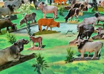 गोचर बचाओ, प्राण बचाओ कला यात्रा की शुरुआत चित्रकारों व गौसेवकों ने अनूठे अंदाज में जताया विरोध