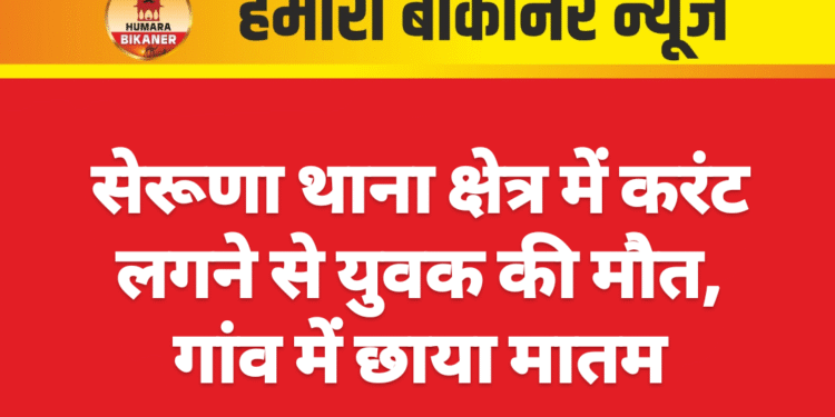 सेरूणा थाना क्षेत्र में करंट लगने से युवक की मौत, गांव में छाया मातम