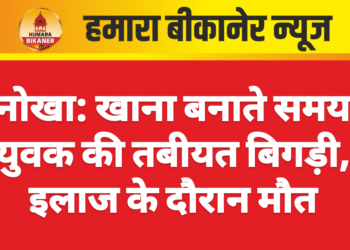 नोखा: खाना बनाते समय युवक की तबीयत बिगड़ी, इलाज के दौरान मौत
