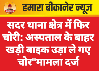 सदर थाना क्षेत्र में फिर चोरी: अस्पताल के बाहर खड़ी बाइक उड़ा ले गए चोर”मामला दर्ज