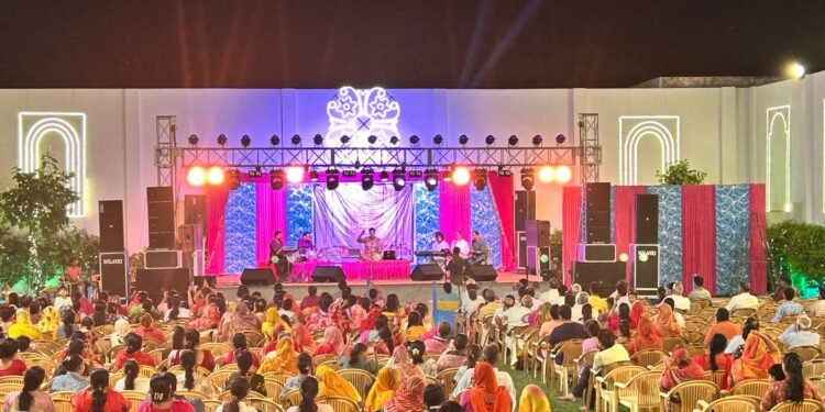 दुर्गा अष्टमी महोत्सव का भव्य आयोजन आज अंतिम दिन माता के भजनों से जयवर्धन ने किया भक्तों में मन में भक्ति का वर्धन