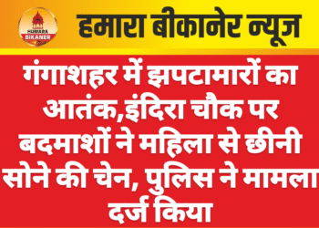 गंगाशहर में झपटामारों का आतंक,इंदिरा चौक पर बदमाशों ने महिला से छीनी सोने की चेन, पुलिस ने मामला दर्ज किया