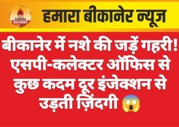 नशे की गिरफ्त में बीकानेर! पुलिस मुख्यालय के पास दिनदहाड़े लग रहा नशेड़ियों का अड्डा 💉