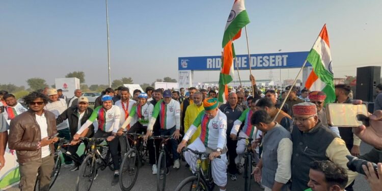 वेदांता टूर डी थार: 786 साइक्लिस्टों ने बीकानेर में लगाया जोर, 27 लाख के इनाम दांव पर