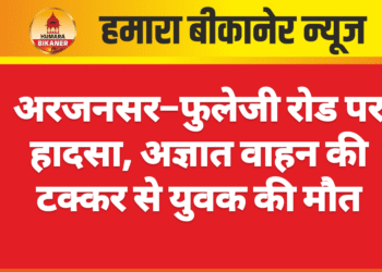 अरजनसर–फुलेजी रोड पर हादसा, अज्ञात वाहन की टक्कर से युवक की मौत