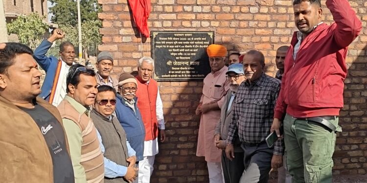बीकानेर पश्चिम विधायक श्री जेठानंद व्यास ने विधायक निधि से होने वाले कार्यों का किया शिलान्यास
