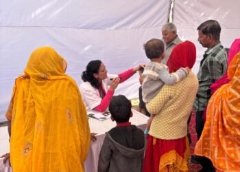 केंद्रीय मंत्री अर्जुनराम मेघवाल के जन्मदिवस पर किशमीदेशर में विशाल मेडिकल कैंप, 400 से अधिक मरीजों को मिला लाभ