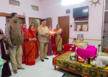 भागवत कथा मूल पाठ में डॉ बुलाकी दास जी ने की भागवत जी की आरती