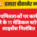 अनियमितताओं पर कार्रवाई: जिले के 11 मेडिकल स्टोर्स के लाइसेंस निलंबित