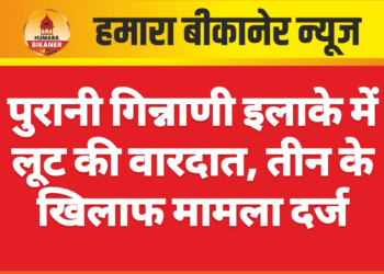 पुरानी गिन्नाणी इलाके में लूट की वारदात, तीन के खिलाफ मामला दर्ज