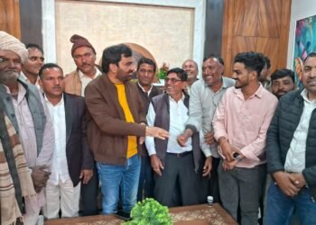 रिया बड़ी में बजरी माफिया के खिलाफ RLP का विरोध प्रदर्शन