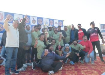 रोटरी रॉयल्स ने जीता रोटरी भव्य टूर्नामेंट खिताब, युवा जोश और अनुभव का समावेश बना जीत का प्रमुख आधार