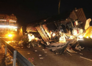 बीकानेर में भीषण सड़क हादसा: ट्रेलर ने ऑटो व पिकअप को कुचला, चार लोगों की मौत