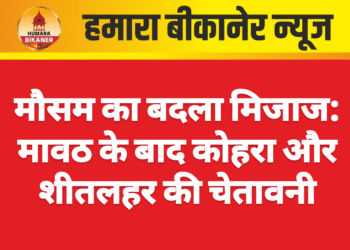 मौसम का बदला मिजाज: मावठ के बाद कोहरा और शीतलहर की चेतावनी