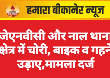 जेएनवीसी और नाल थाना क्षेत्र में चोरी, बाइक व गहने उड़ाए,मामला दर्ज