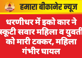धरणीधर में इको कार ने स्कूटी सवार महिला व युवती को मारी टक्कर, महिला गंभीर घायल