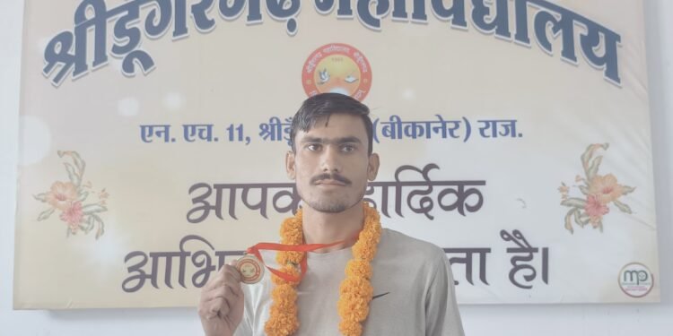 श्रीडूंगरगढ़ के ओमप्रकाश ने क्रॉस कंट्री रेस में फहराया परचम, अब नेशनल में दिखाएंगे दम…