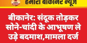 बीकानेर: संदूक तोड़कर सोने-चांदी के आभूषण ले उड़े बदमाश,मामला दर्ज