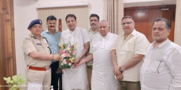 बीकानेर व्यापार उद्योग मण्डल ने पुलिस महानिरीक्षक का किया स्वागत एवं अभिनंदन