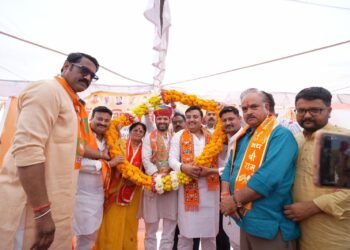 भाजपा प्रदेश महामंत्री डॉ. मिथिलेश गौतम का भव्य स्वागत, युवा नेता अंकित तंवर के नेतृत्व में दिखा संगठन का दम
