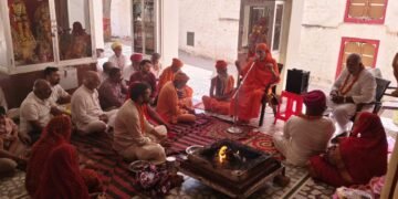 बीकानेर: नवलेश्वर मठ में तीन दिवसीय धार्मिक अनुष्ठान का भव्य समापन, प्राण प्रतिष्ठा संपन्न