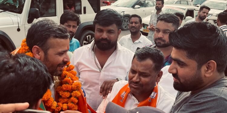 बीकानेर में मिथलेश गौतम का भव्य स्वागत, युवा मोर्चा कार्यकर्ताओं में दिखा जोश और उत्साह