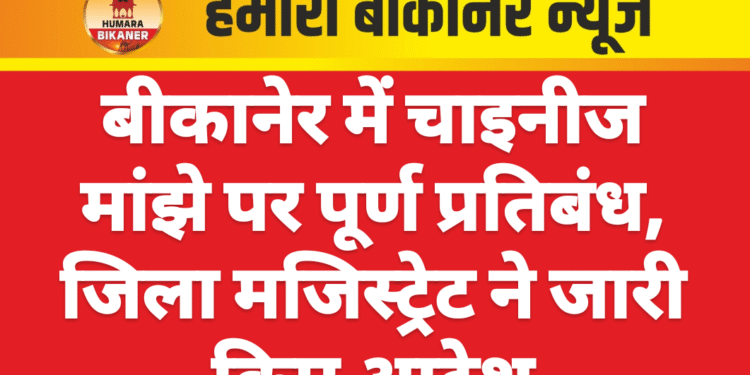 बीकानेर में चाइनीज मांझे पर पूर्ण प्रतिबंध, जिला मजिस्ट्रेट ने जारी किए आदेश