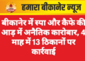 बीकानेर में स्पा और कैफे की आड़ में अनैतिक कारोबार, 4 माह में 13 ठिकानों पर कार्रवाई