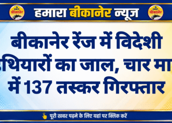 बीकानेर रेंज में विदेशी हथियारों का जाल, चार माह में 137 तस्कर गिरफ्तार